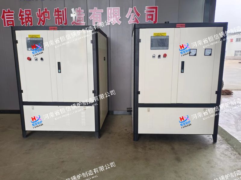 1臺120KW\1臺260KW電加熱熱水鍋爐發(fā)貨